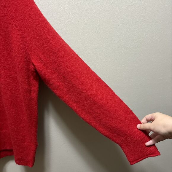 J.Crew Rollneck Sweater Women's XXS Red Maroon Wool Alpaca Supersoft BD613 NWT - Picture 4 of 16